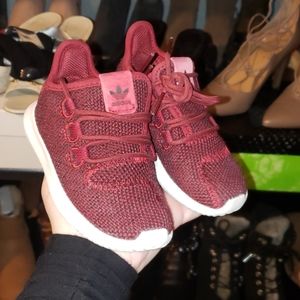 Adidas Red Burgundy Baby Toddler Sneakers